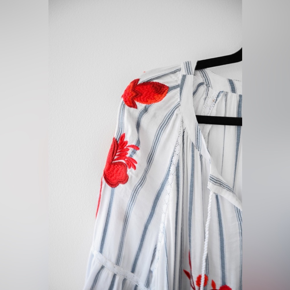 INC International Concepts Floral Bohemian Shirt - Picture 5 of 6